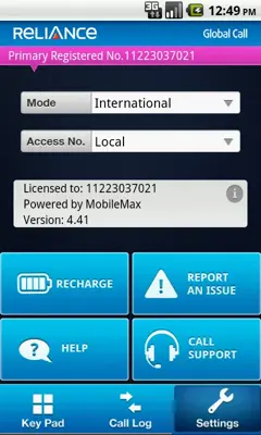 Reliance android App screenshot 1